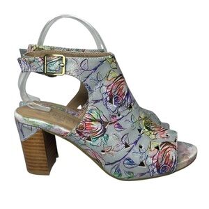 L’Artiste 38 Tapestrela open toe sandals heels multi